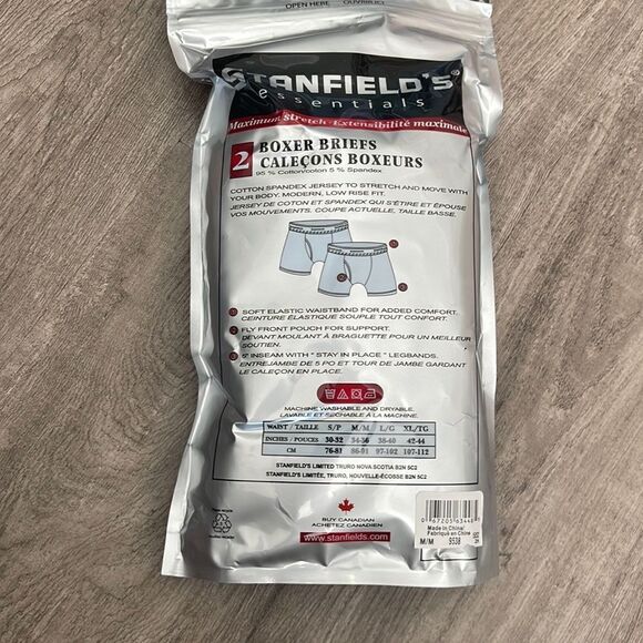 Stanfield's Men's Cotton Boxer Brief Underwear  2 Pack - Picture 2 of 4